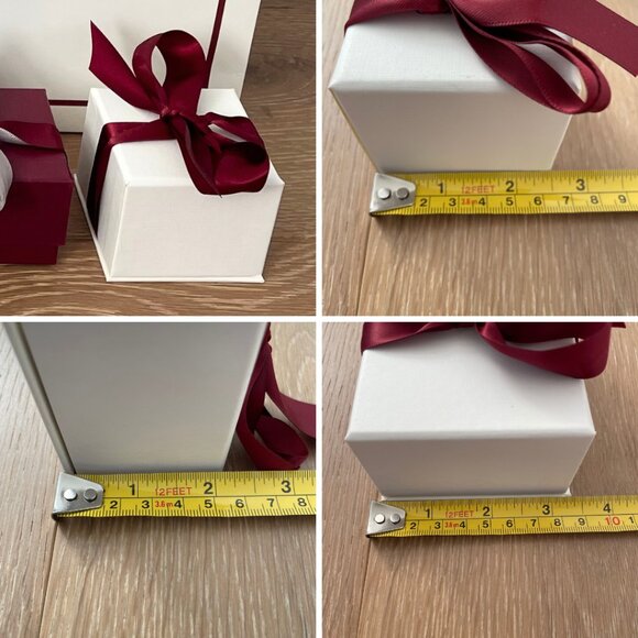 Shane Co Empty Jewelry Gift Box Paper Bags Ribbon Earring Bracelet Ring Cases - Picture 6 of 11